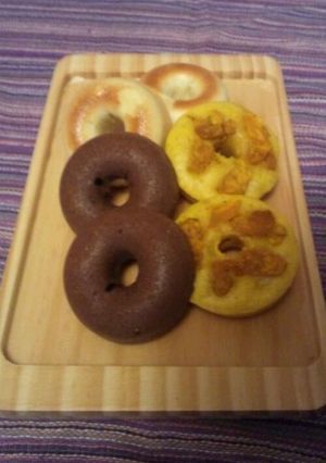 ヘルシー! 三色 焼きドーナツ♪-レシピのメイン写真