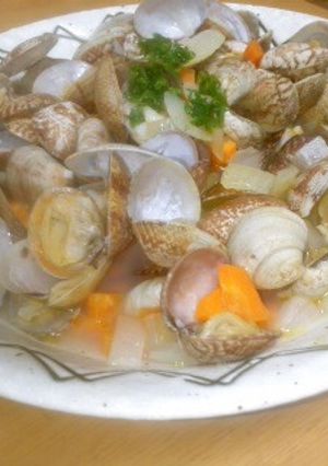 電子レンジでちん☆アサリの酒蒸し-レシピのメイン写真