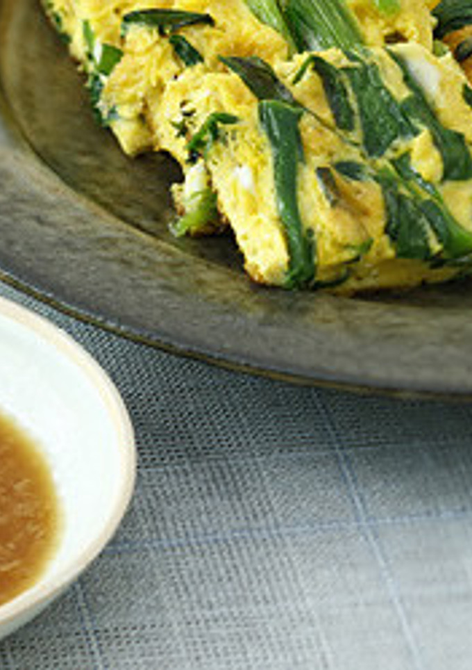 ニラの卵焼き　しょうゆ糀酢-レシピのメイン写真