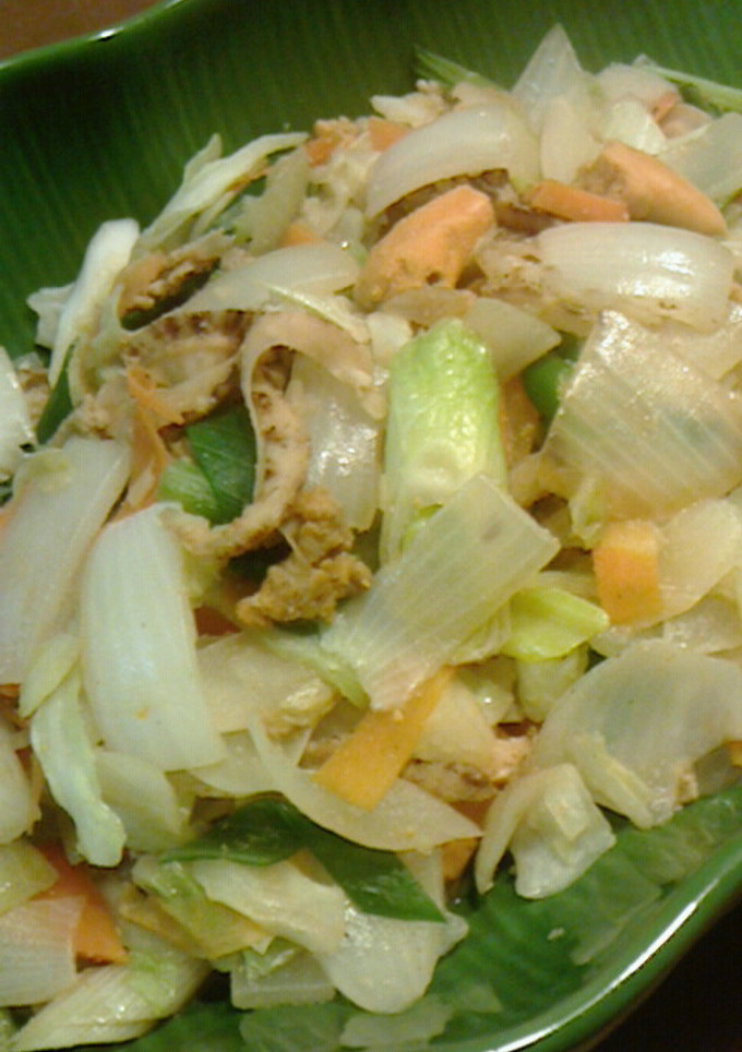 ほたてのヒモの野菜炒め-レシピのメイン写真