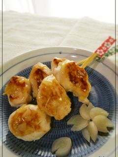 **焼鳥ササミの生姜あんダレ串焼き風**-レシピのメイン写真
