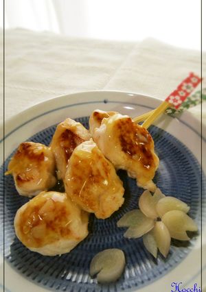 **焼鳥ササミの生姜あんダレ串焼き風**-レシピのメイン写真