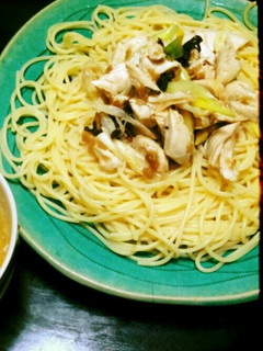 シリコンスチーマーでささみと梅のパスタ-レシピのメイン写真