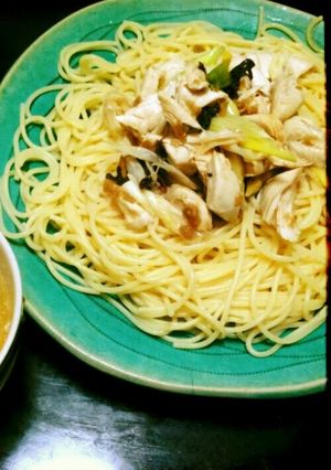 シリコンスチーマーでささみと梅のパスタ-レシピのメイン写真