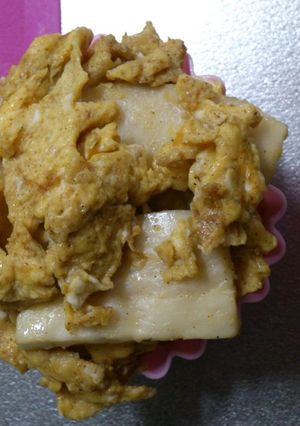 エリンギの卵炒め(カレー風味)-レシピのメイン写真