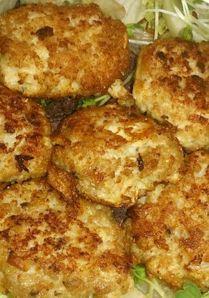 たけのこ入り鶏挽肉のハンバーグ（つくね）-レシピのメイン写真