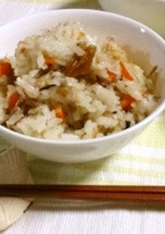 簡単♪ なめ茸とサバ缶の炊込みご飯-レシピのメイン写真
