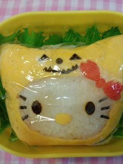 ハロウィンキティちゃん弁当-レシピのメイン写真