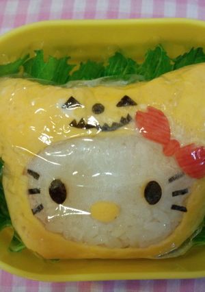 ハロウィンキティちゃん弁当-レシピのメイン写真