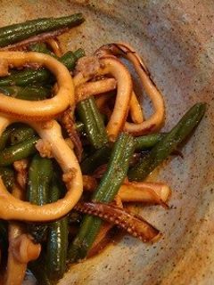 スルメイカといんげんの煮物-レシピのメイン写真