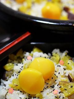 簡単に!本格的な、おこわ風さつまいもご飯-レシピのメイン写真