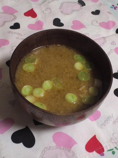 倦怠感打破!葱とすり牛蒡と生姜の味噌汁-レシピのメイン写真