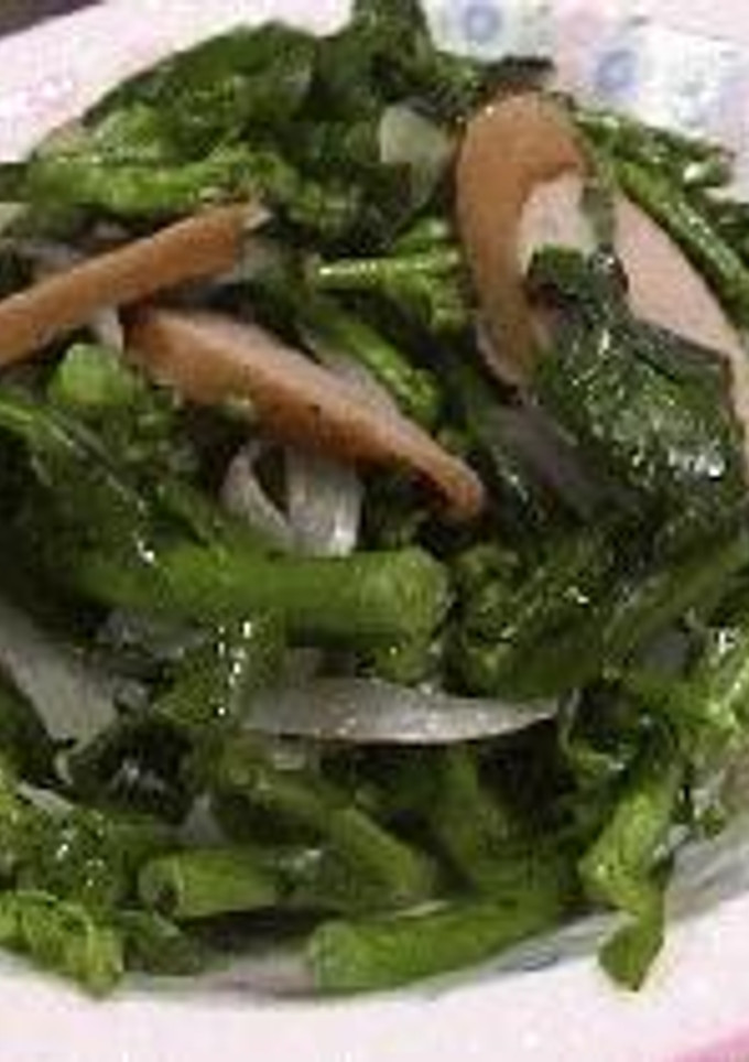 菜の花と新タマネギの炒め物-レシピのメイン写真