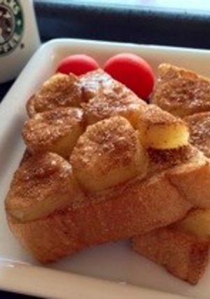 シナモンバナナトースト-レシピのメイン写真