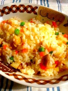食欲そそるチキンピラフ-レシピのメイン写真