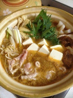 ピリ辛胡麻味噌鍋のスープ-レシピのメイン写真