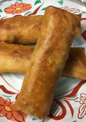 簡単！ドレッシングきのこのヘルシー春巻き-レシピのメイン写真