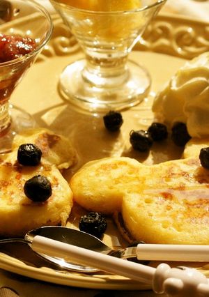 ホットケーキミックスリコッタパンケーキ-レシピのメイン写真