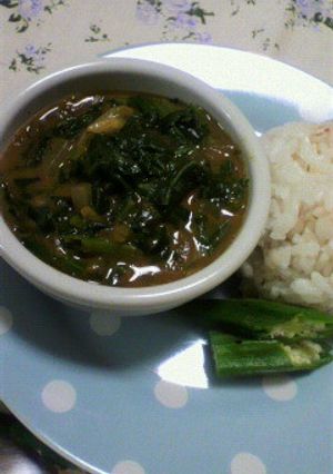 ほうれん草と豆乳のカレー☆ルーで簡単に♪-レシピのメイン写真