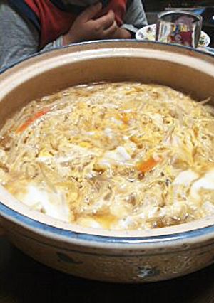土鍋で〜親子ラーメン♪-レシピのメイン写真