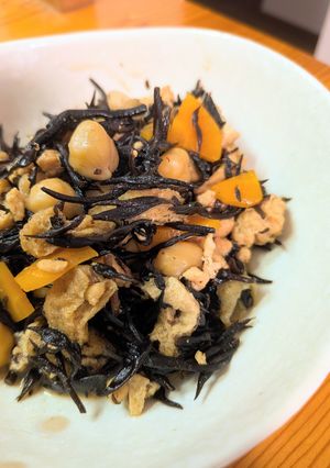【低FODMAP】ひじきの煮物-レシピのメイン写真