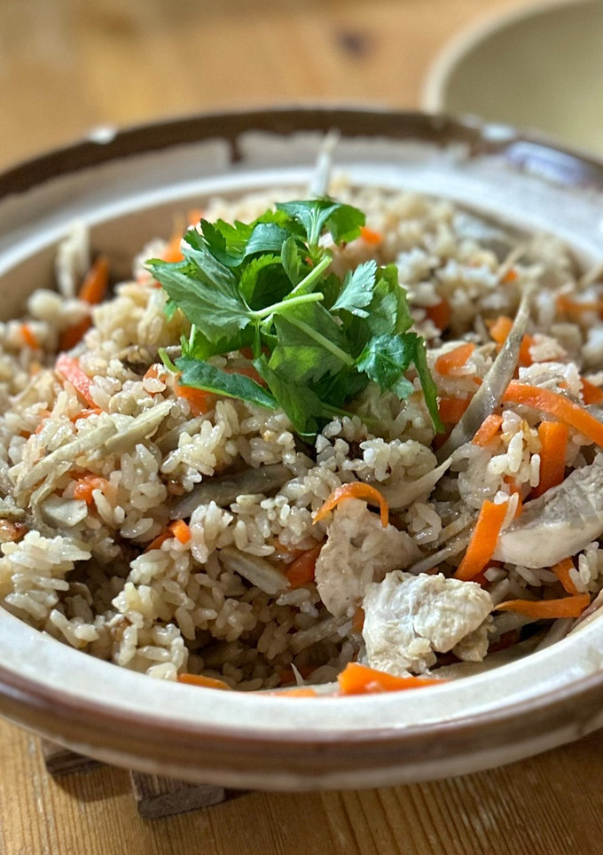 鶏むねとごぼうの炊き込みご飯-レシピのメイン写真