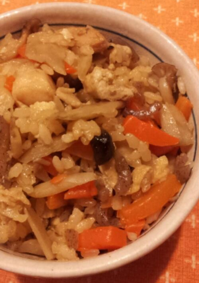 鶏五目炊き込みご飯♪-レシピのメイン写真