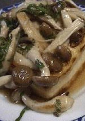 豆腐ステーキ・青ジソ＆きのこソース-レシピのメイン写真