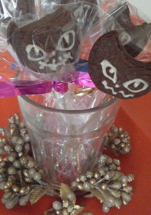 ハロウィン☆黒猫クッキーポップ-レシピのメイン写真