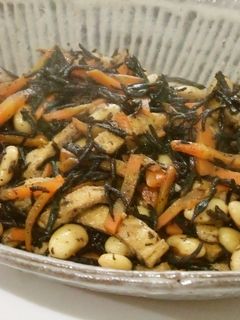 ひじきの煮物✿大豆・人参・油揚げを入れて-レシピのメイン写真