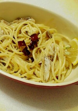 鮎のパスタ☆ペペロンチーノ-レシピのメイン写真