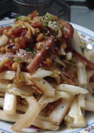ベーコンと納豆のオイスター炒め-レシピのメイン写真