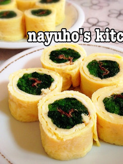 ぐるぐる♪たまごでほうれん草*お弁当にも-レシピのメイン写真