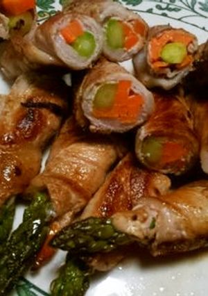 アスパラのにんじんを巻いて巻いて-レシピのメイン写真