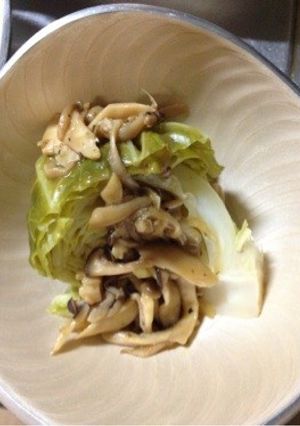 キャベツのホットサラダ 茸ドレッシング-レシピのメイン写真