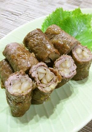 岩下の新生姜とごぼうを巻いた八幡巻-レシピのメイン写真