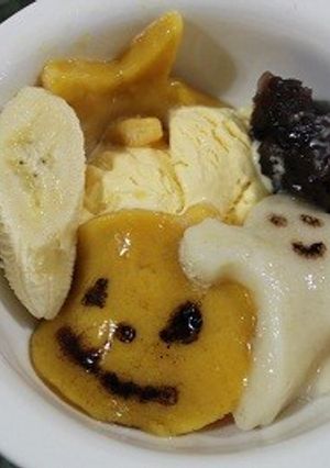 ハロウィンデコ白玉-レシピのメイン写真