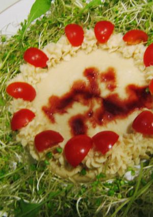 ポテトサラダバースデーケーキ-レシピのメイン写真