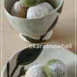 おからde2色のスノーボール
