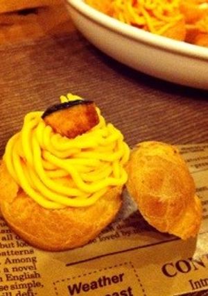★かぼちゃのモンブランシュー☆-レシピのメイン写真