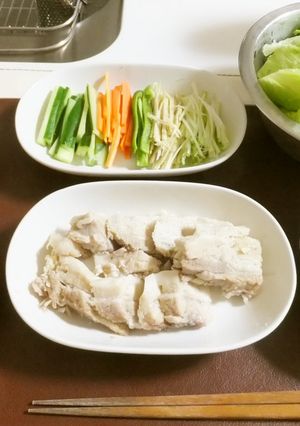 ポッサム(塩豚&野菜たっぷり韓国料理)-レシピのメイン写真