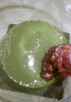 トッピングでカフェの味♡抹茶プリン-レシピのメイン写真