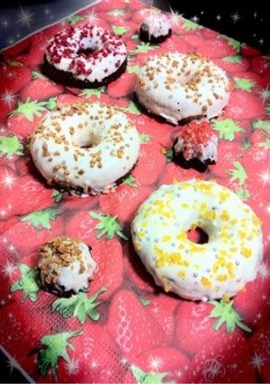 バレンタインに焼チョコドーナッツ♡-レシピのメイン写真