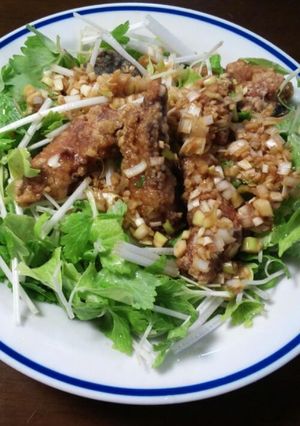サバの揚げ焼き(香味甘だれかけ)-レシピのメイン写真