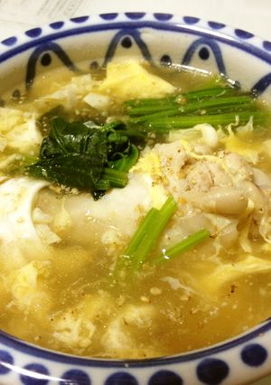ぽかぽか◎ふんわり卵の鶏手羽スープ-レシピのメイン写真