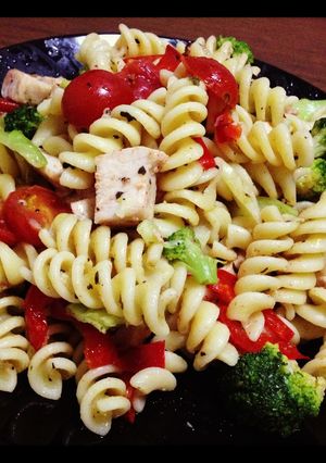 ハーブチキンの前菜パスタ-レシピのメイン写真