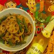 カフェドパリ と ゴマ蓮根金平