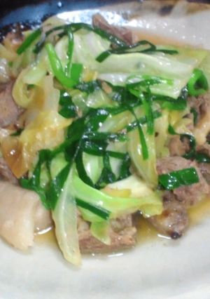 牛筋とニラの煮物-レシピのメイン写真