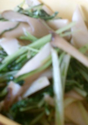 水菜ときのこの炒め物-レシピのメイン写真