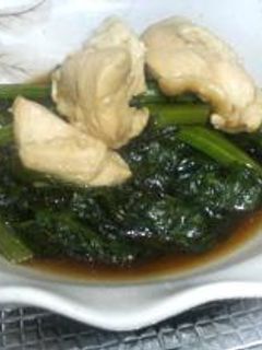 鶏胸肉と春菊のめんつゆ煮-レシピのメイン写真